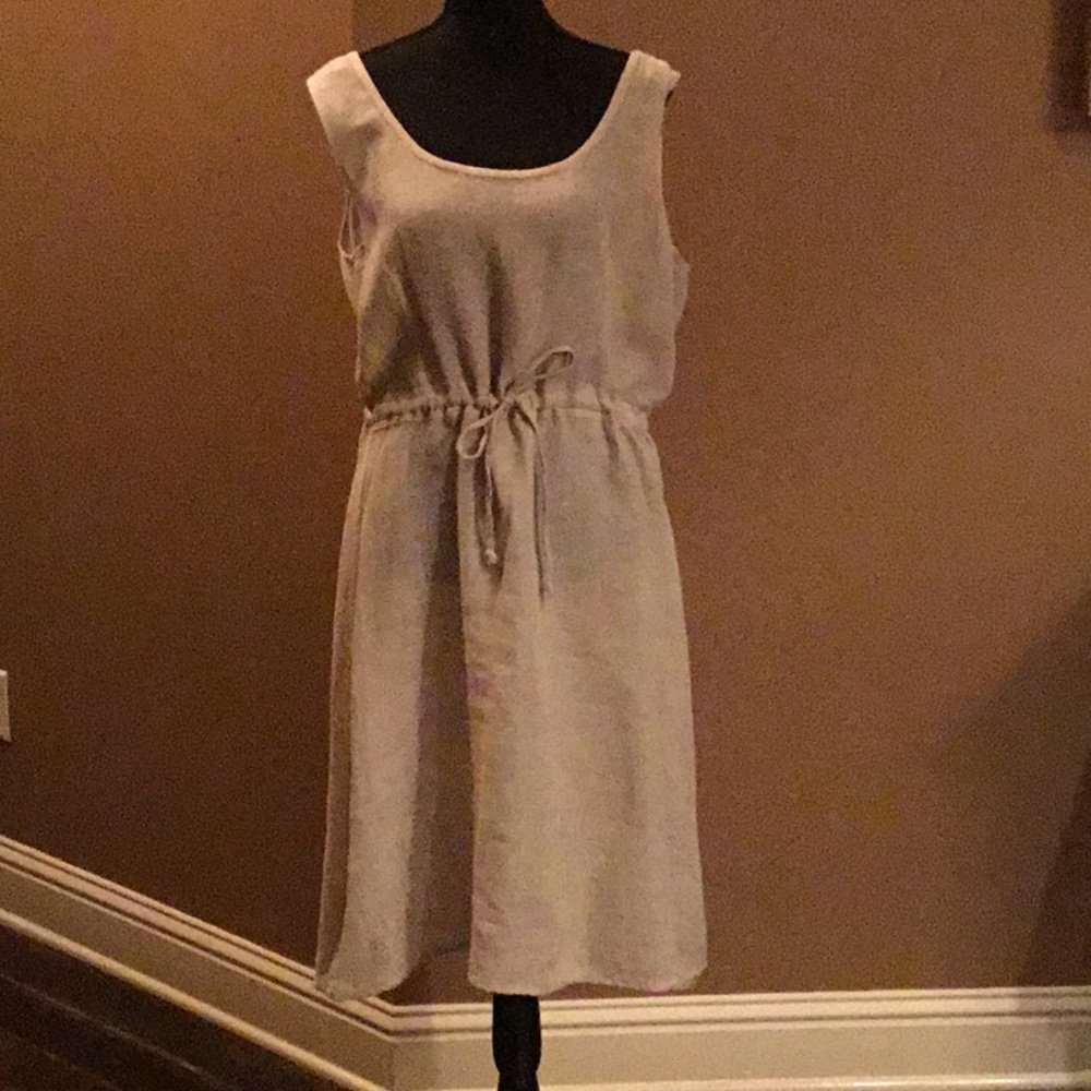 Linen Buttoned Jacket and Dress